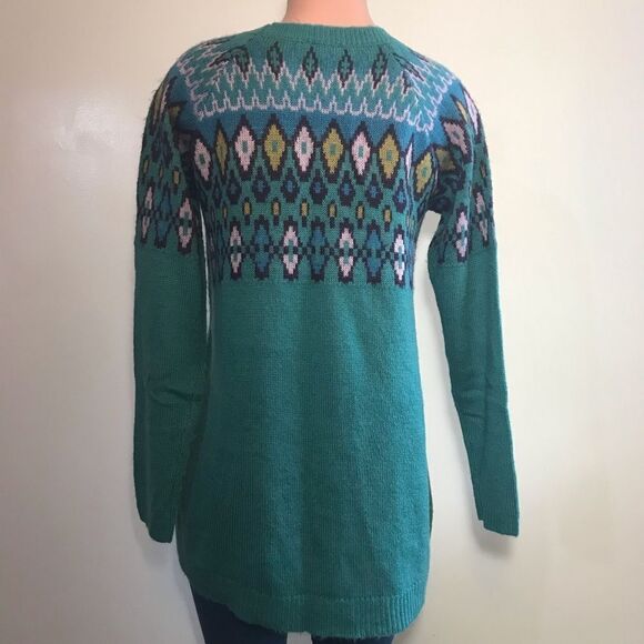 LOGO Lavish by Lori Goldstein Fairisle Sweater - Picture 4 of 8